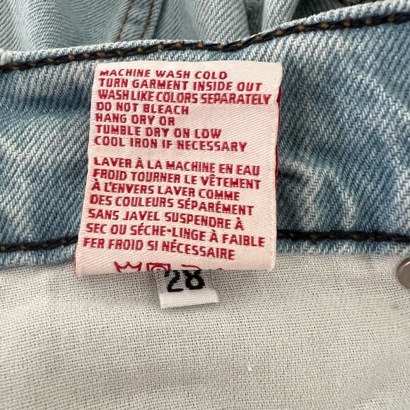 Revice Ex Boyfriend Light Wash High Waist Distressed Straight Leg Jeans Size 28 - Picture 10 of 10